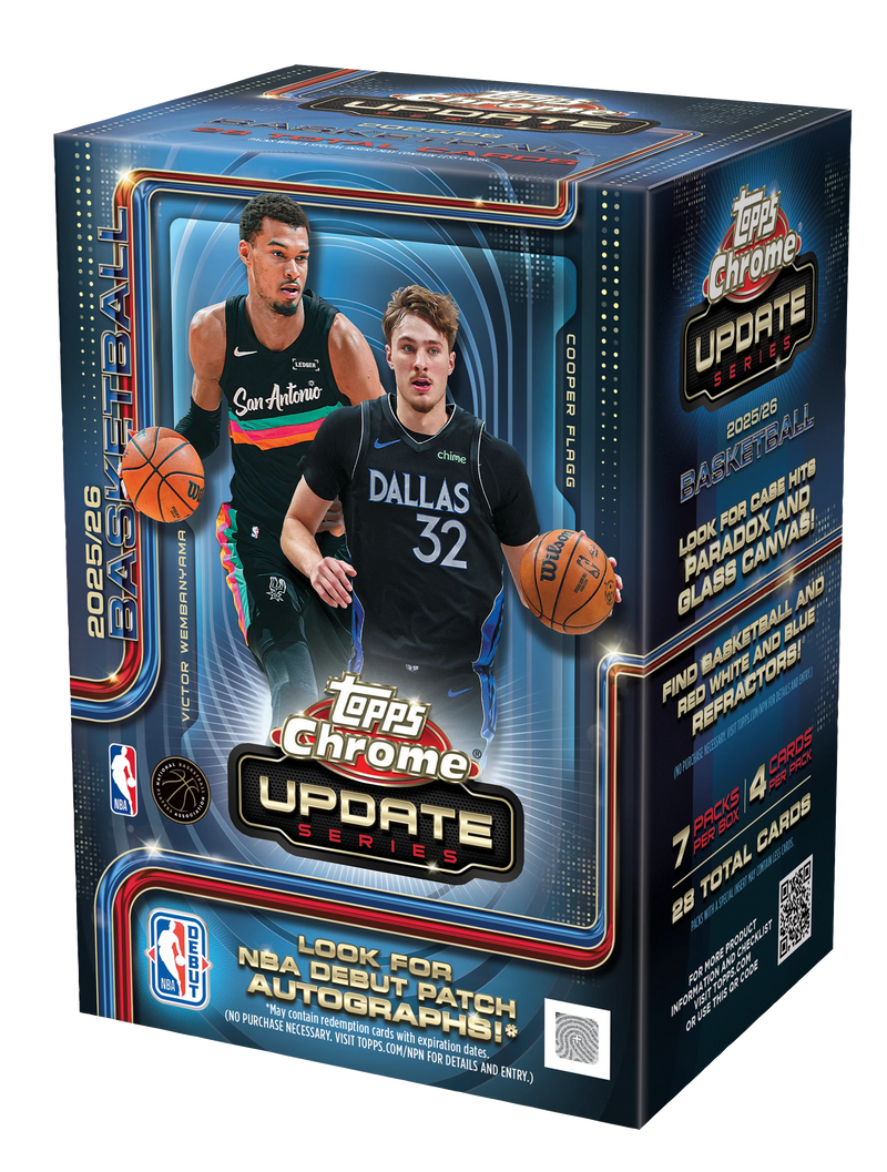 2025/26 Topps Chrome Update Basketball Blaster Box