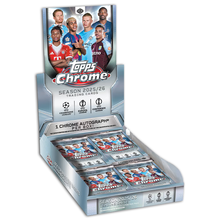 2025/26 Topps Chrome UEFA Club Competitions Soccer Hobby Box