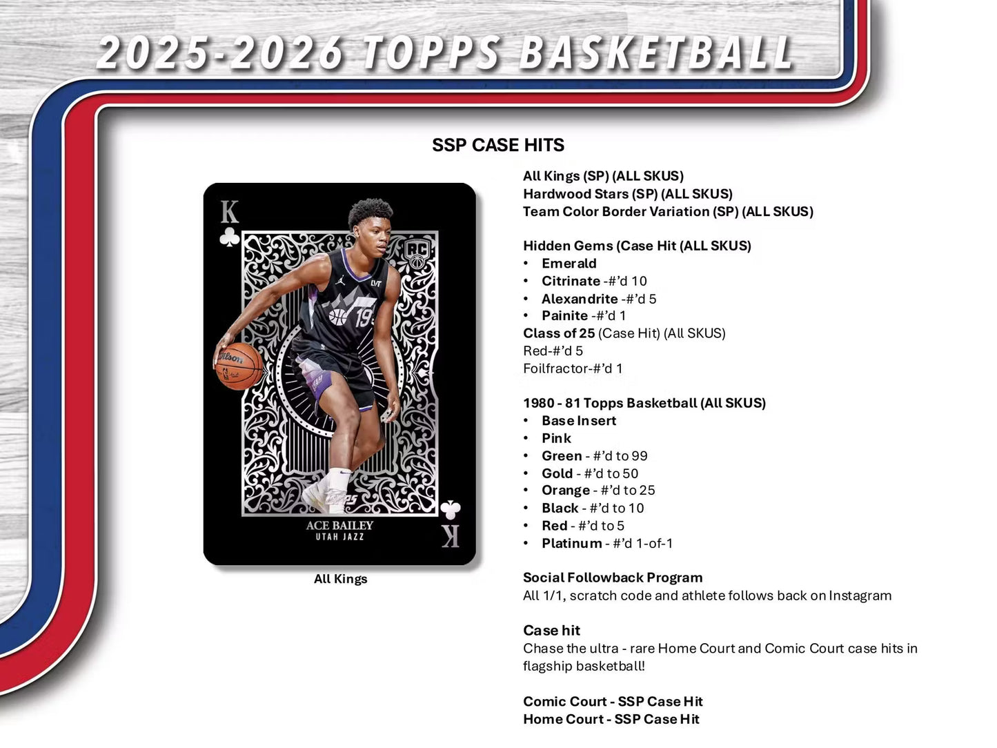 1 CASE (8 BOX) 2025/26 Topps Basketball Hobby JUMBO Break / PYT / #90