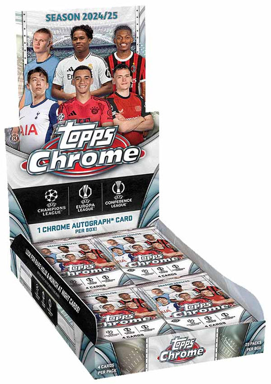2024/25 Topps Chrome UEFA Club Competitions Soccer Hobby Box