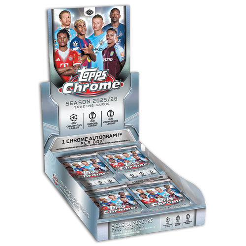 2025/26 Topps Chrome UEFA Club Competitions Soccer Hobby Box