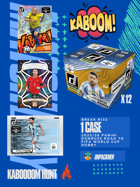 1 CASE (12 BOX) 2025/26 Panini Donruss Road To FIFA World Cup Hobby Break / PYPT / #132