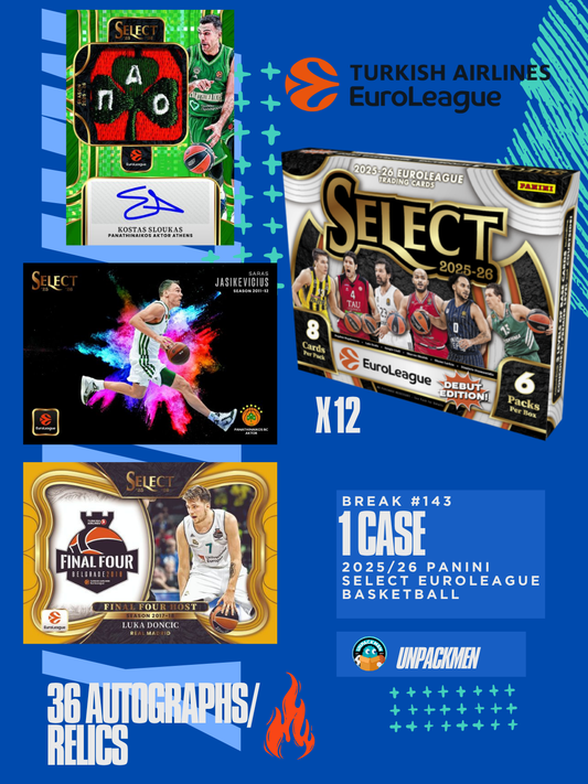 1 CASE (12 BOX) 2025/26 Panini Select EuroLeague Hobby / PYT / #143