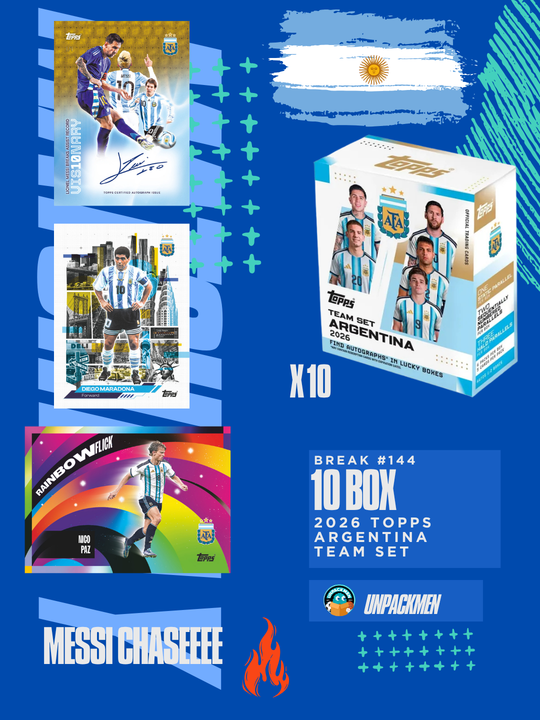 10 BOX 2026 Topps Argentina Team Set / RP / #144