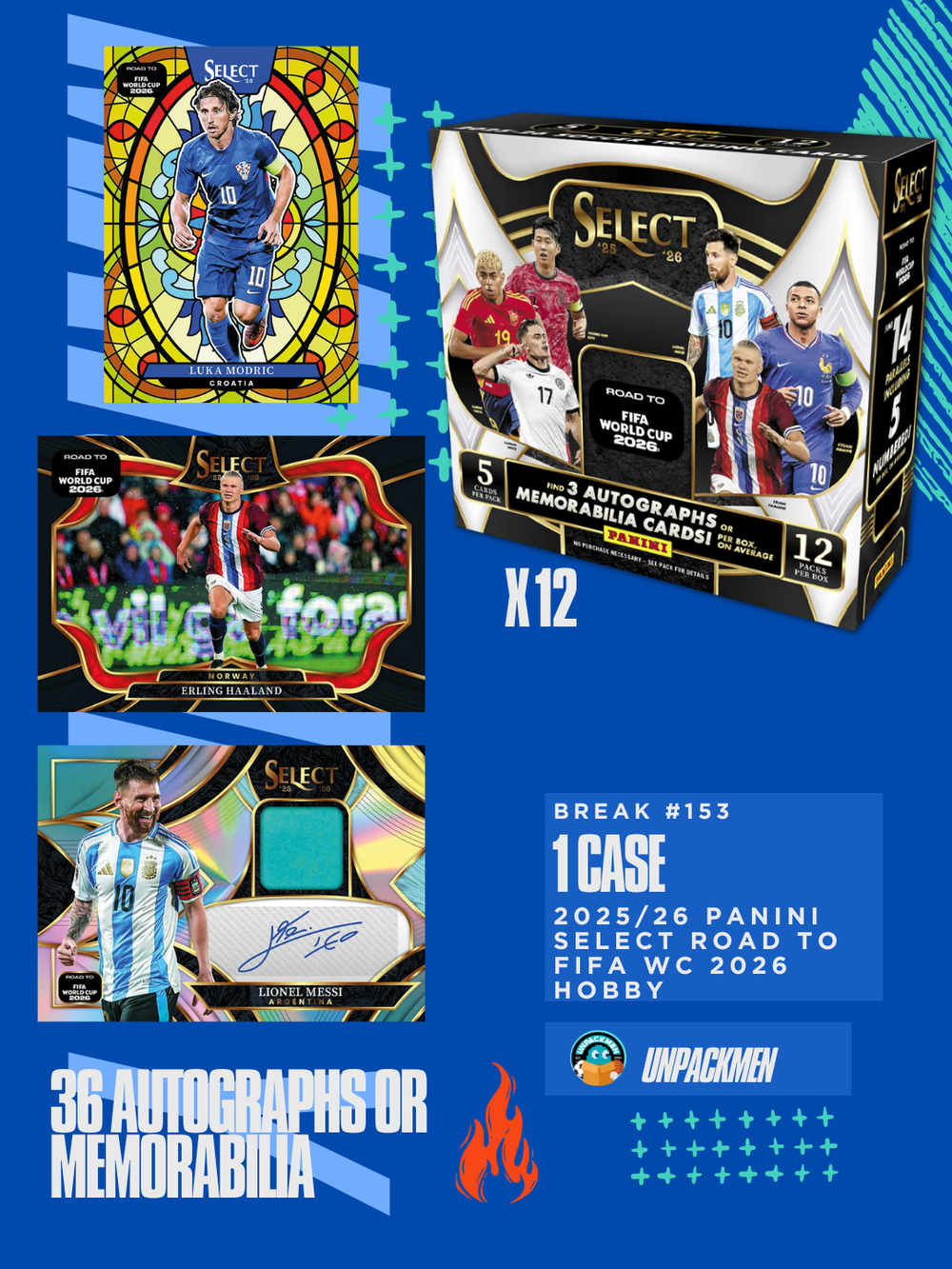 1 CASE (12 BOX) 2025/26 Panini Select Road to FIFA World Cup 2026 Hobby  / PYPT / #153