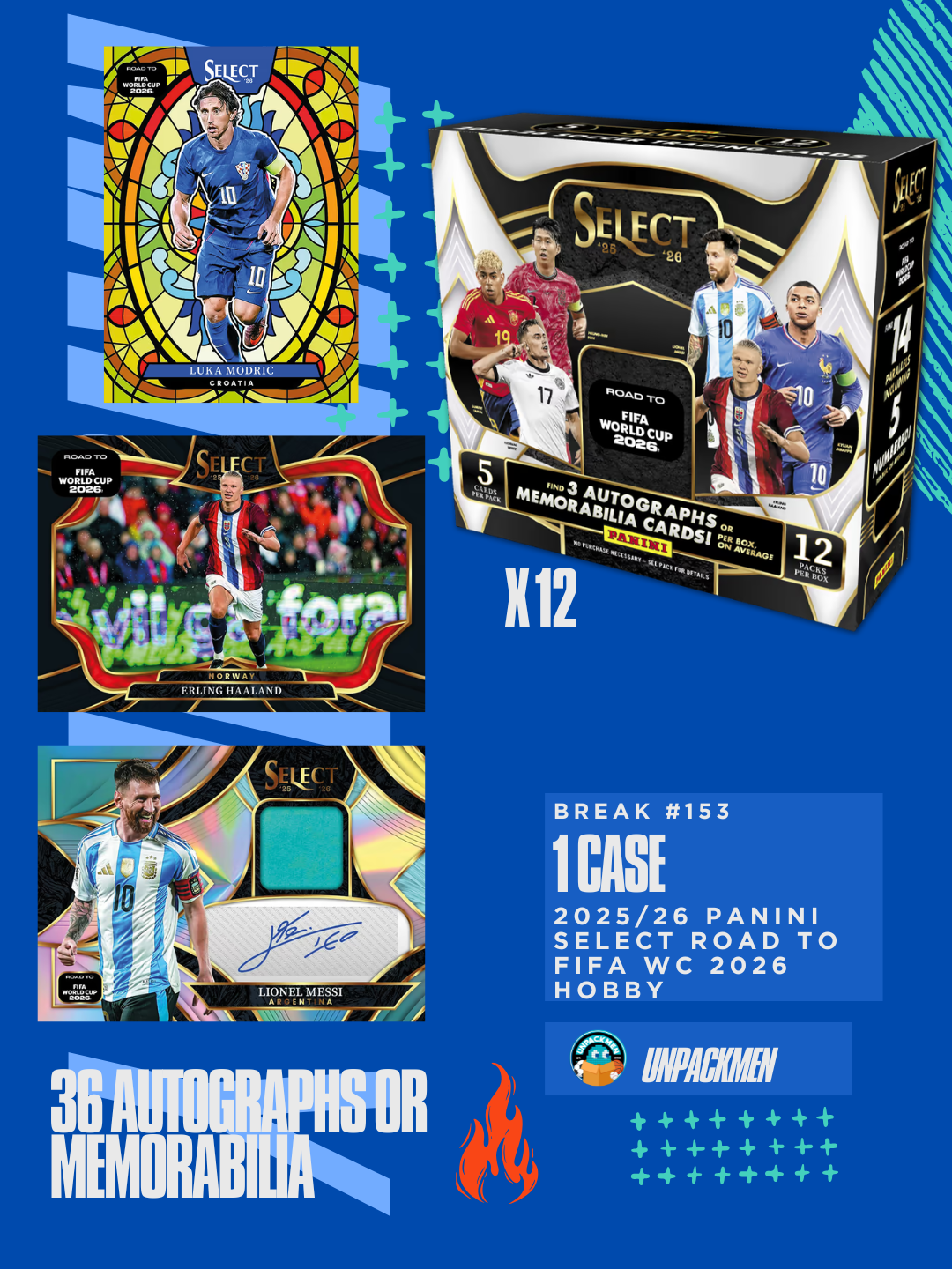1 CASE (12 BOX) 2025/26 Panini Select Road to FIFA World Cup 2026 Hobby  / PYPT / #153