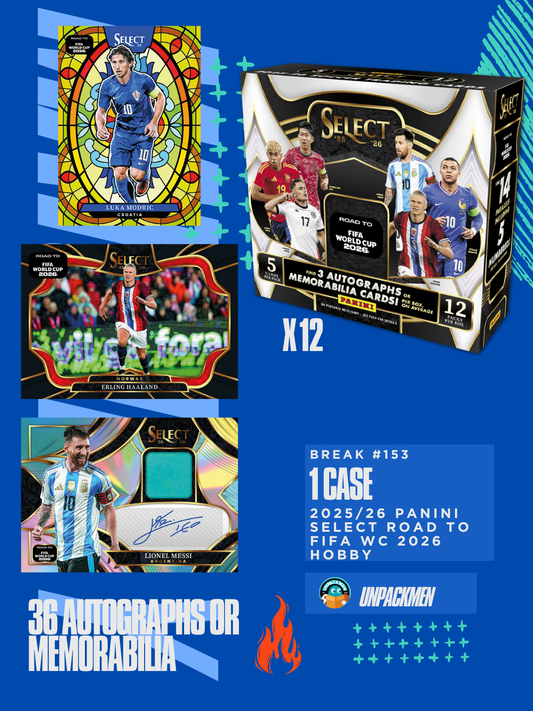 1 CASE (12 BOX) 2025/26 Panini Select Road to FIFA World Cup 2026 Hobby  / PYPT / #153