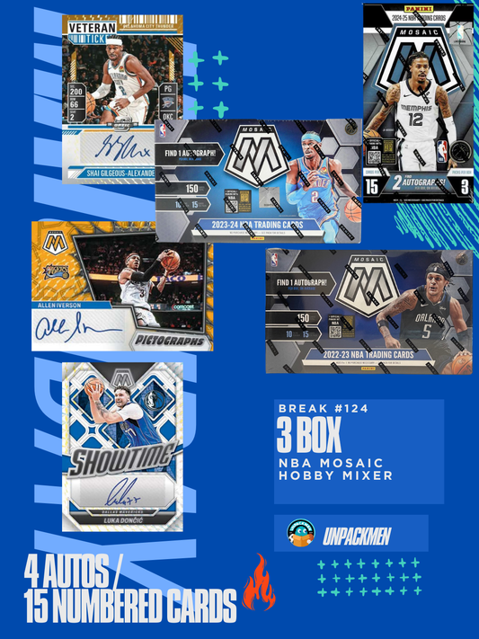 3 BOX NBA MOSAIC MIXER Hobby Break / RT / #124