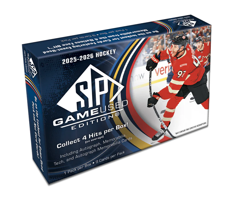 2025/26 Upper Deck SP Game Used Hockey Hobby Box
