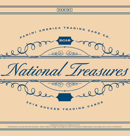 2018 Panini National Treasures Soccer Hobby Box